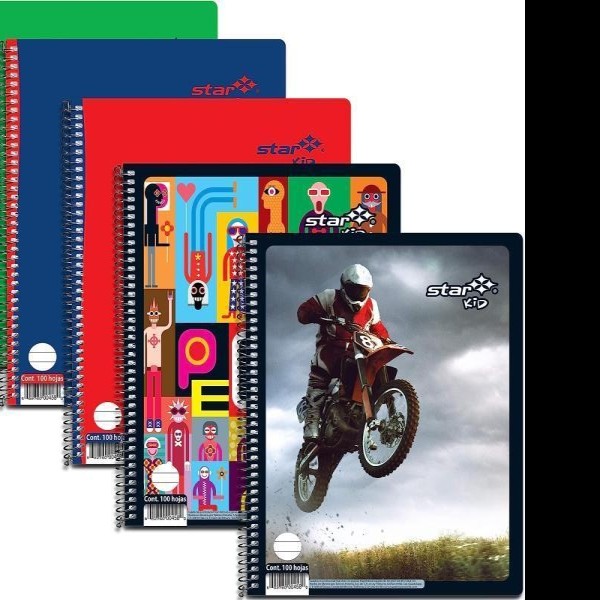 CUADERNO PROF.STAR KID ESTRELLA COD.466 DR 100H. PZA